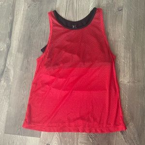 Z by Zella red mesh workout top